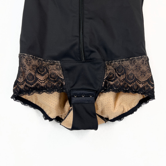 Women's Full Bodysuit Shapewear Fairy Laced Bottoms Sheer Corset Size Large - Picture 3 of 5